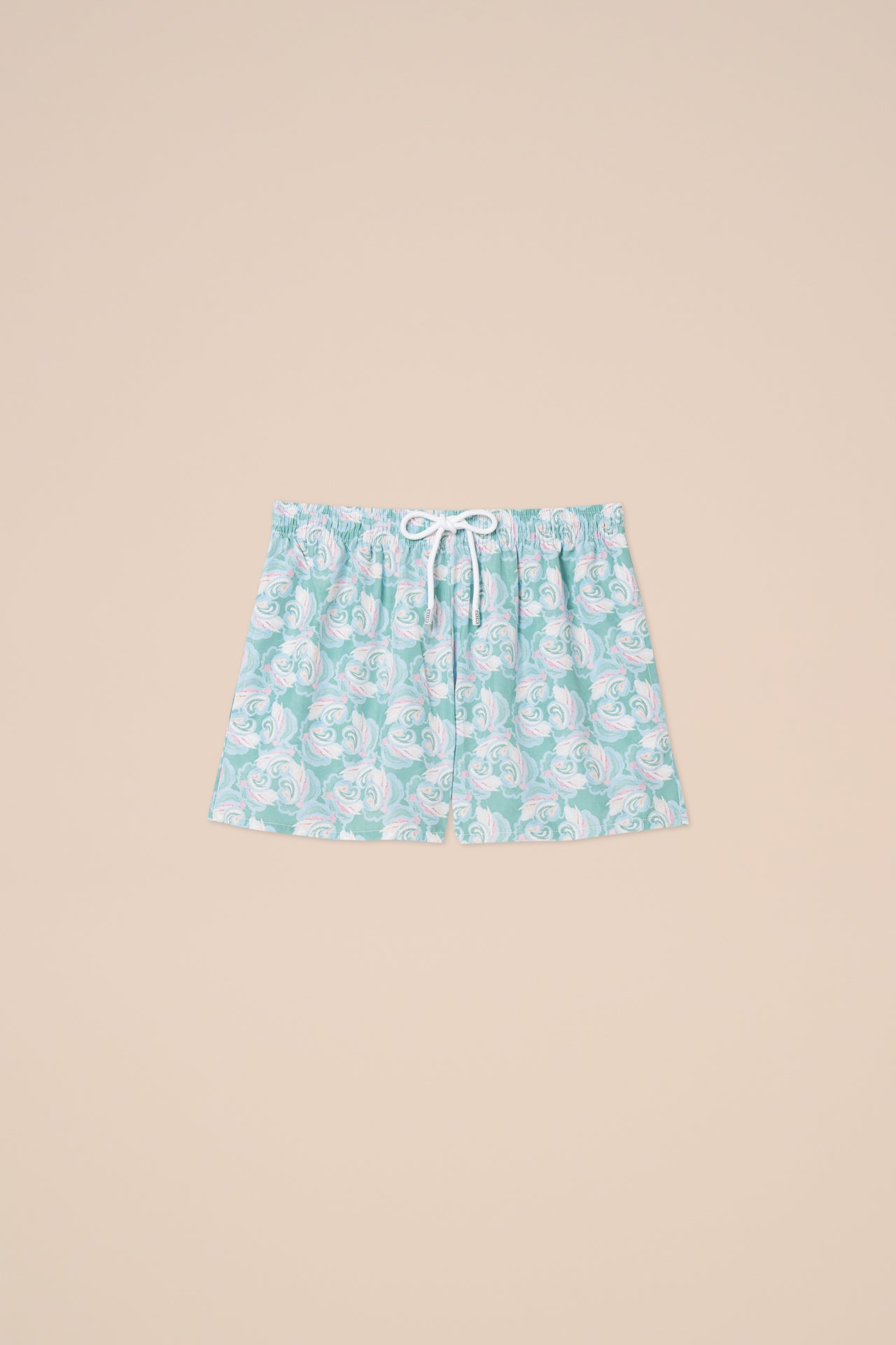 Panarea Printed Airstop Shorts - Floral Swirl Pattern