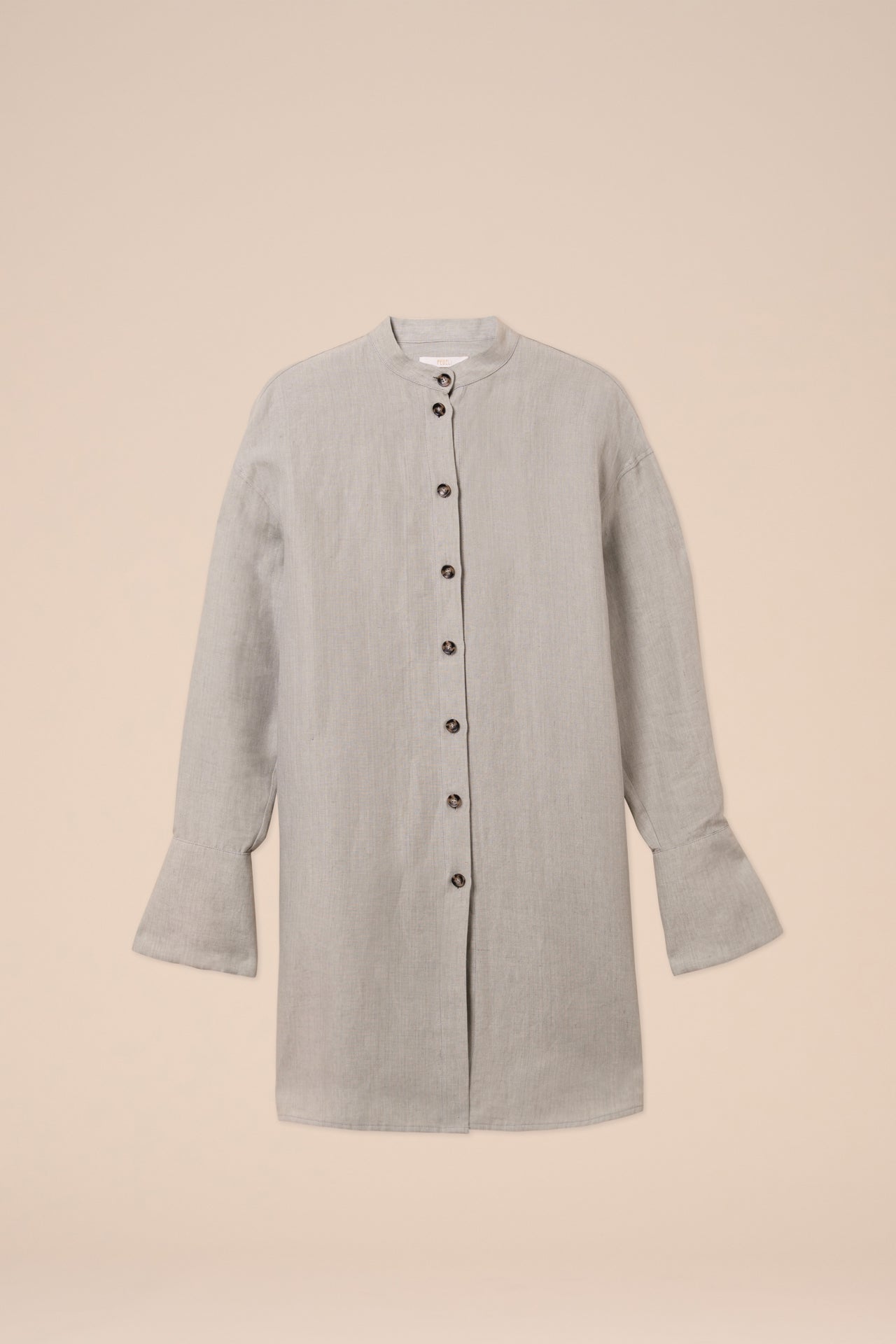 Ade Delavè Linen Long Shirt with ribbons