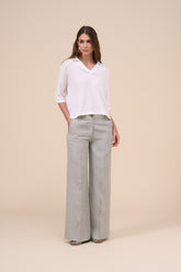 Gloria Delavè Linen Wide Leg Pants