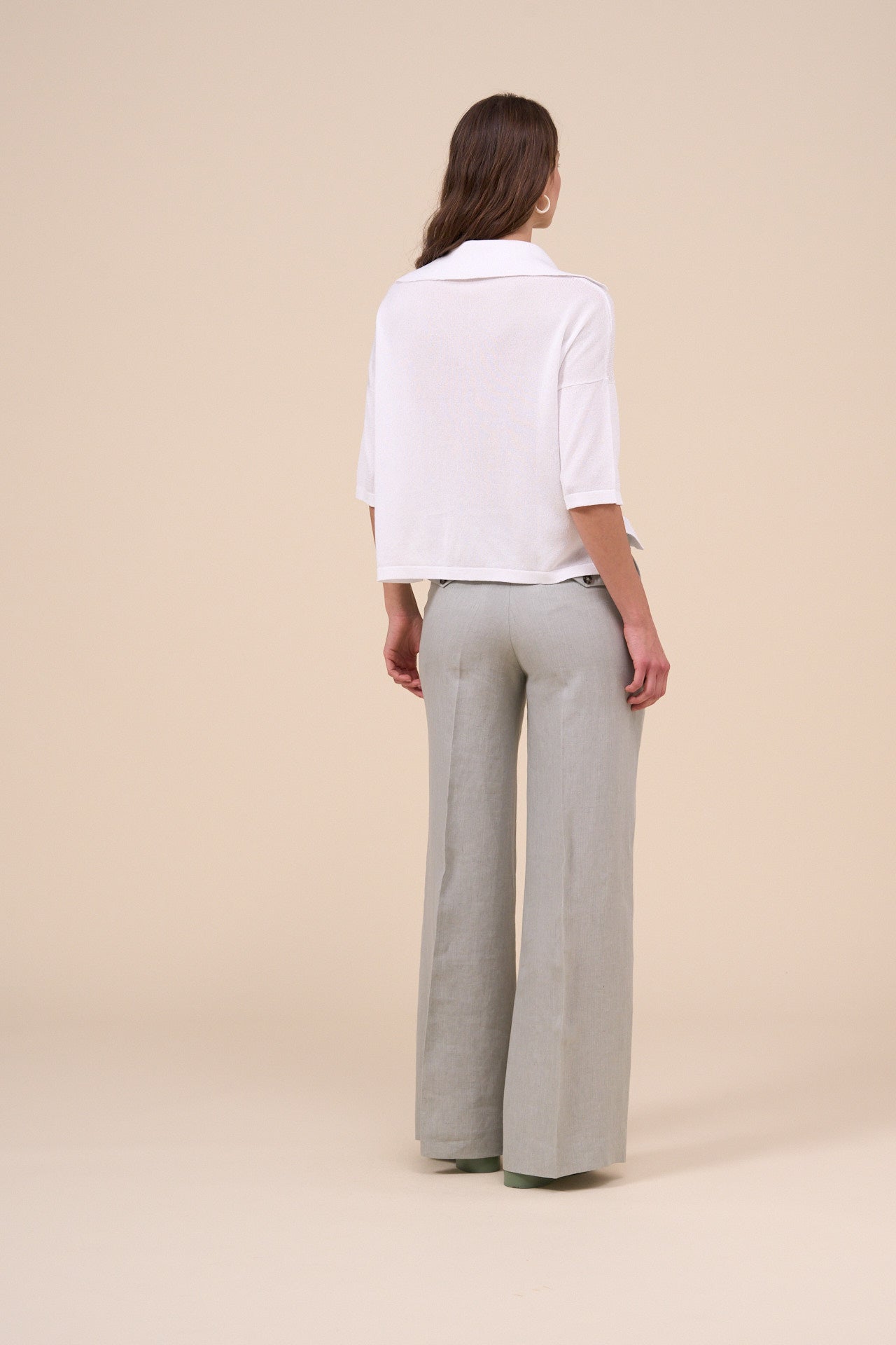 Gloria Delavè Linen Wide Leg Pants