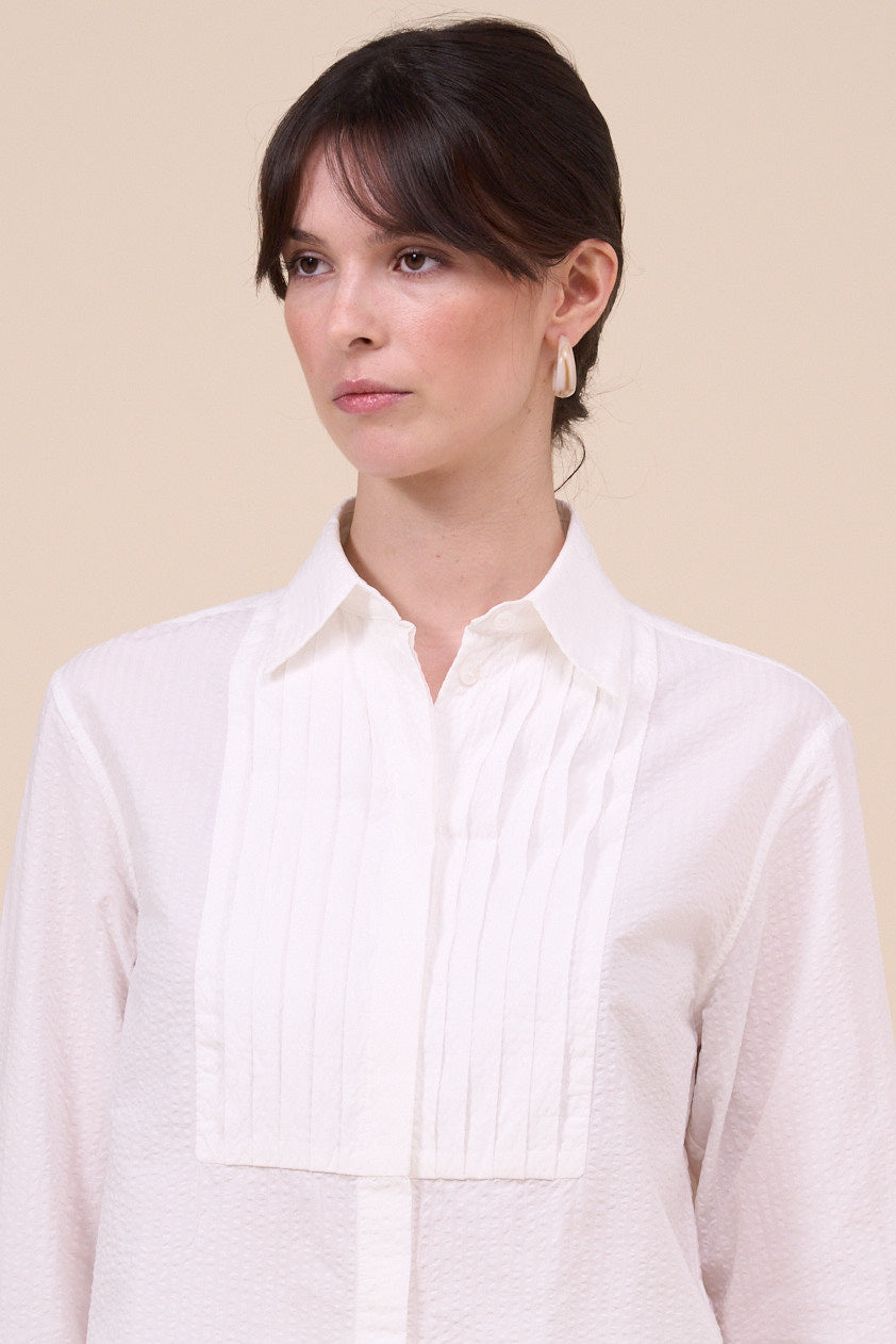 Selene Seerstripe Shirt with ribbons