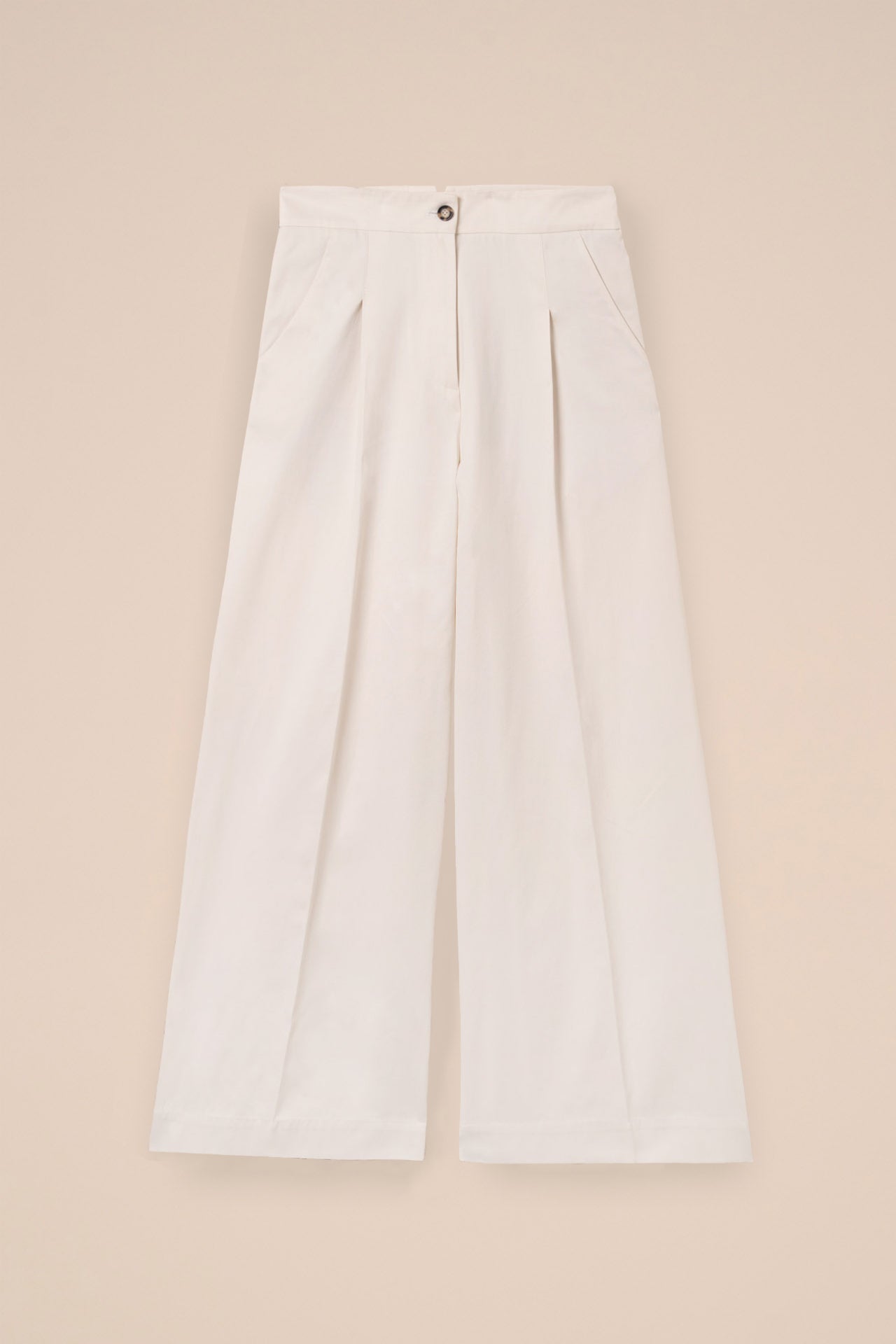 Helga Gabardine Cotton Baggy Pants