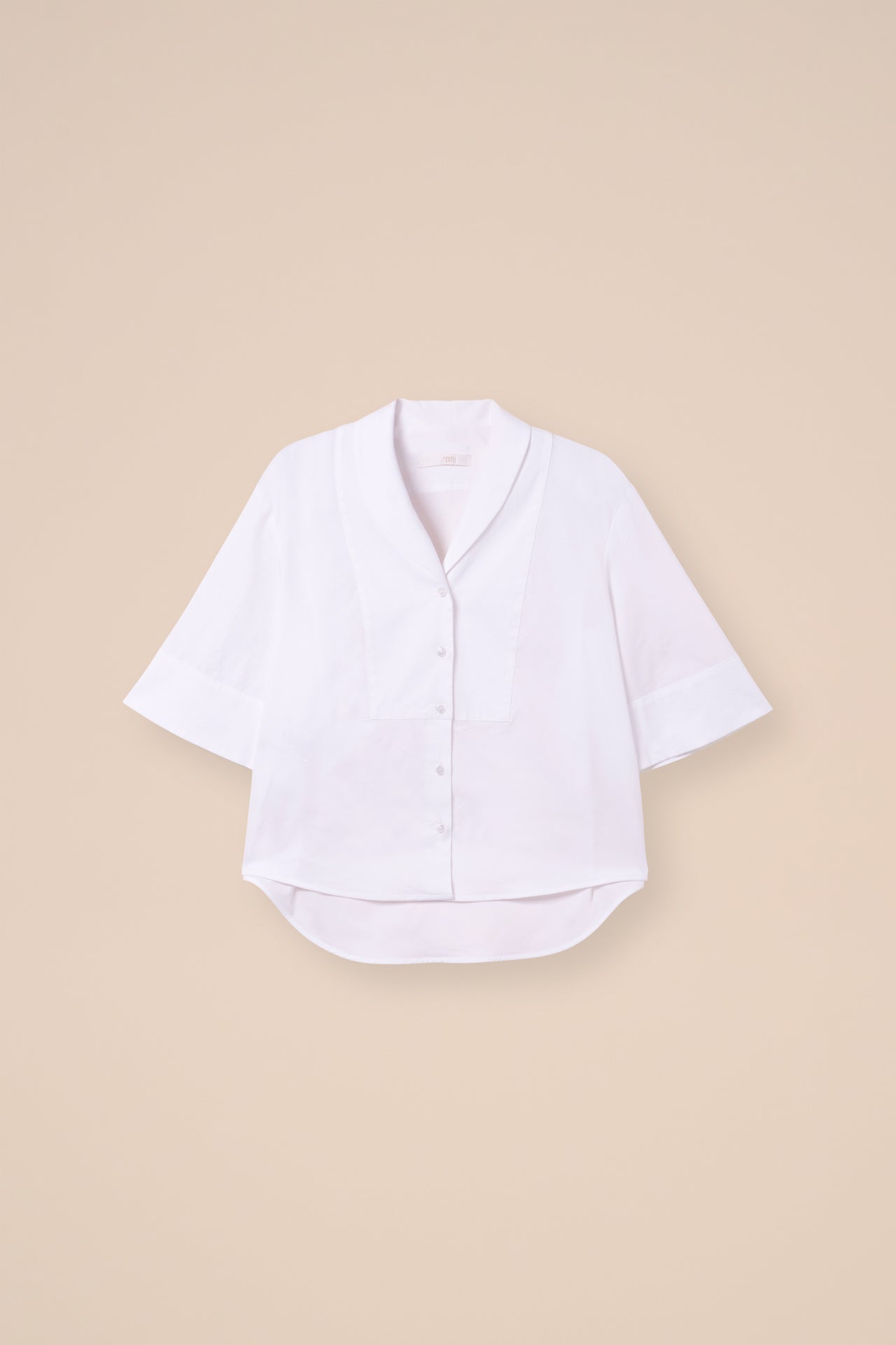 Calliope Cotton Blend Three-quarter Sleeve Shirt