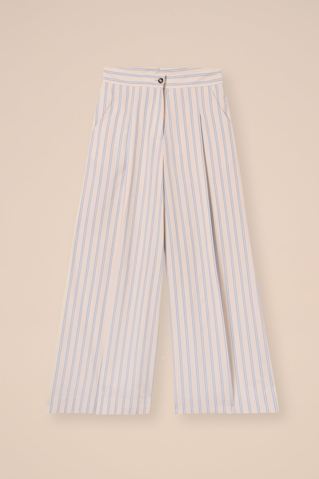 Helga Cotton Stripe Baggy Pants