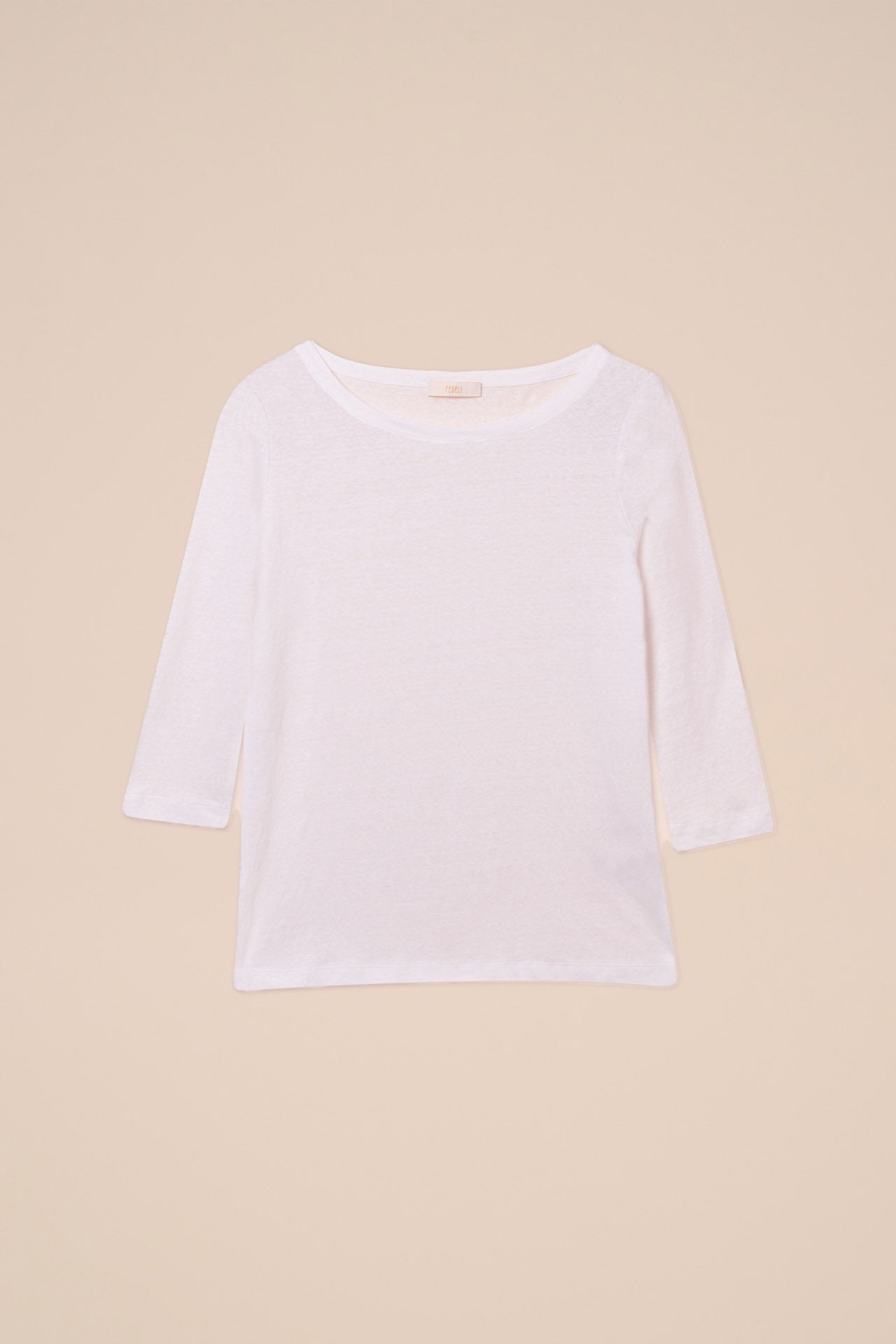 Luna  Linen Flex Three-quarter Sleeve T-Shirt