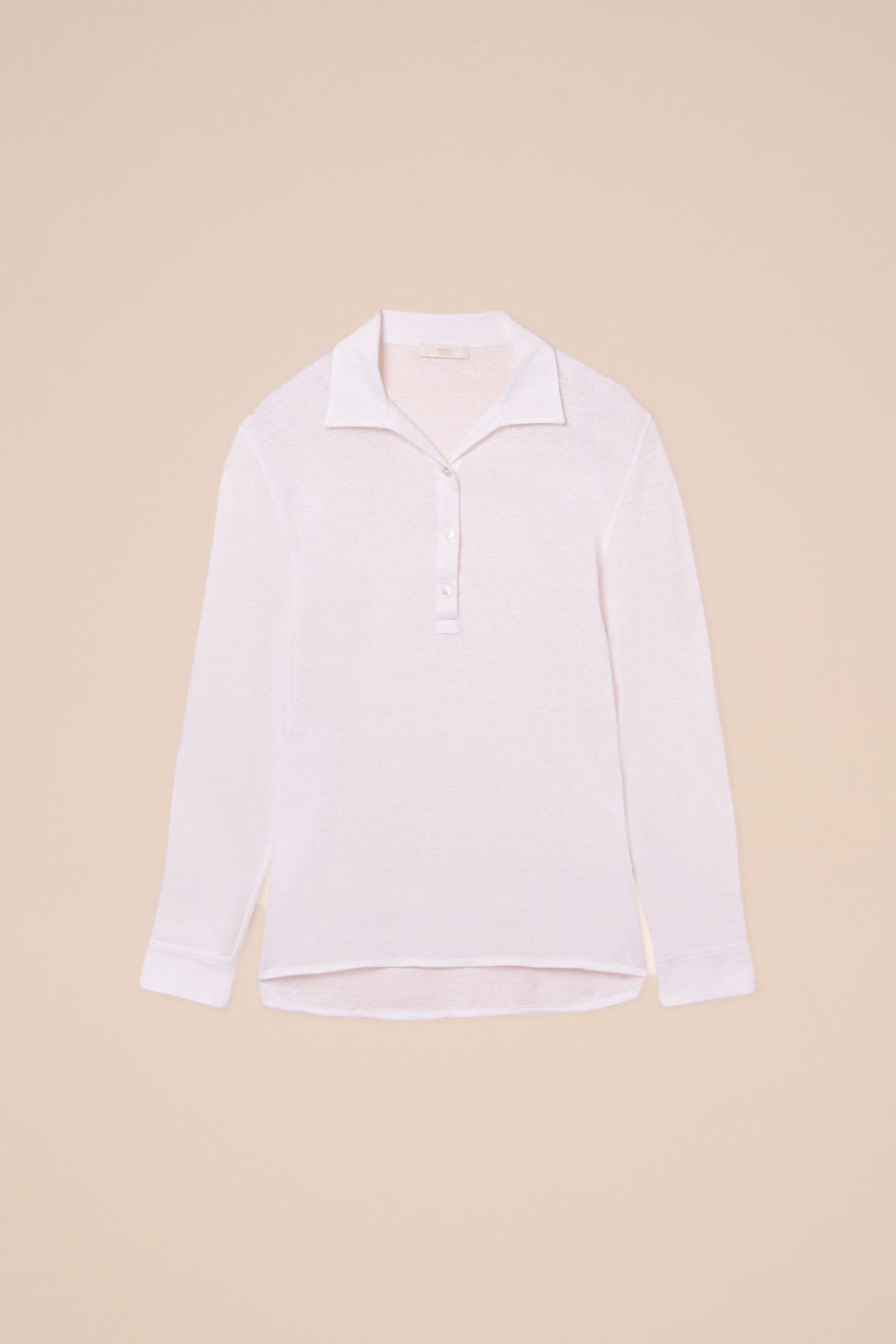 Salina Linen Flex Long Sleeve Polo Shirt