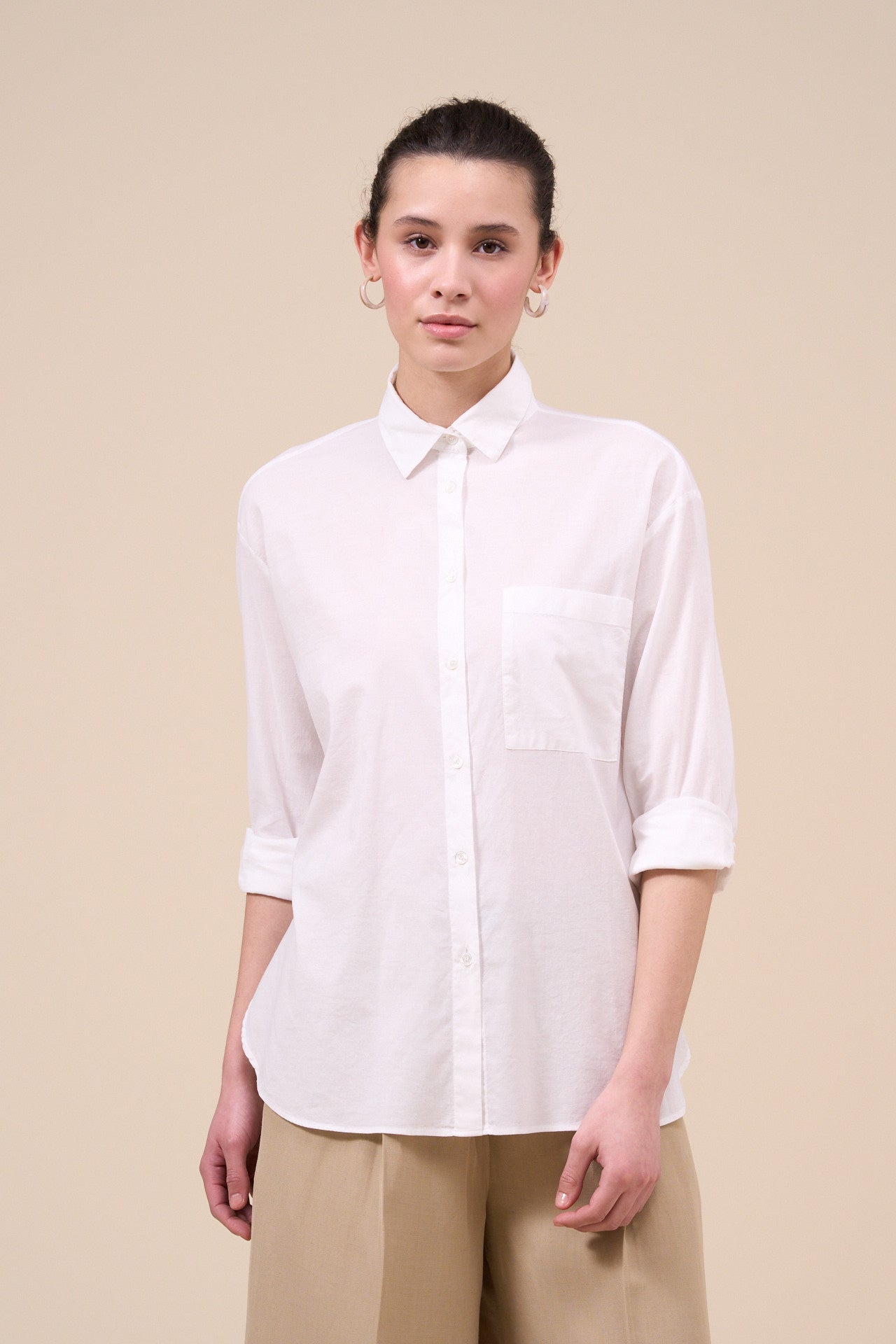 Palmaria Cotton Voile Dusty Shirt