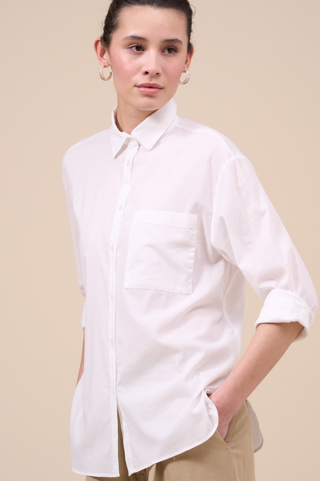 Palmaria Cotton Voile Dusty Shirt