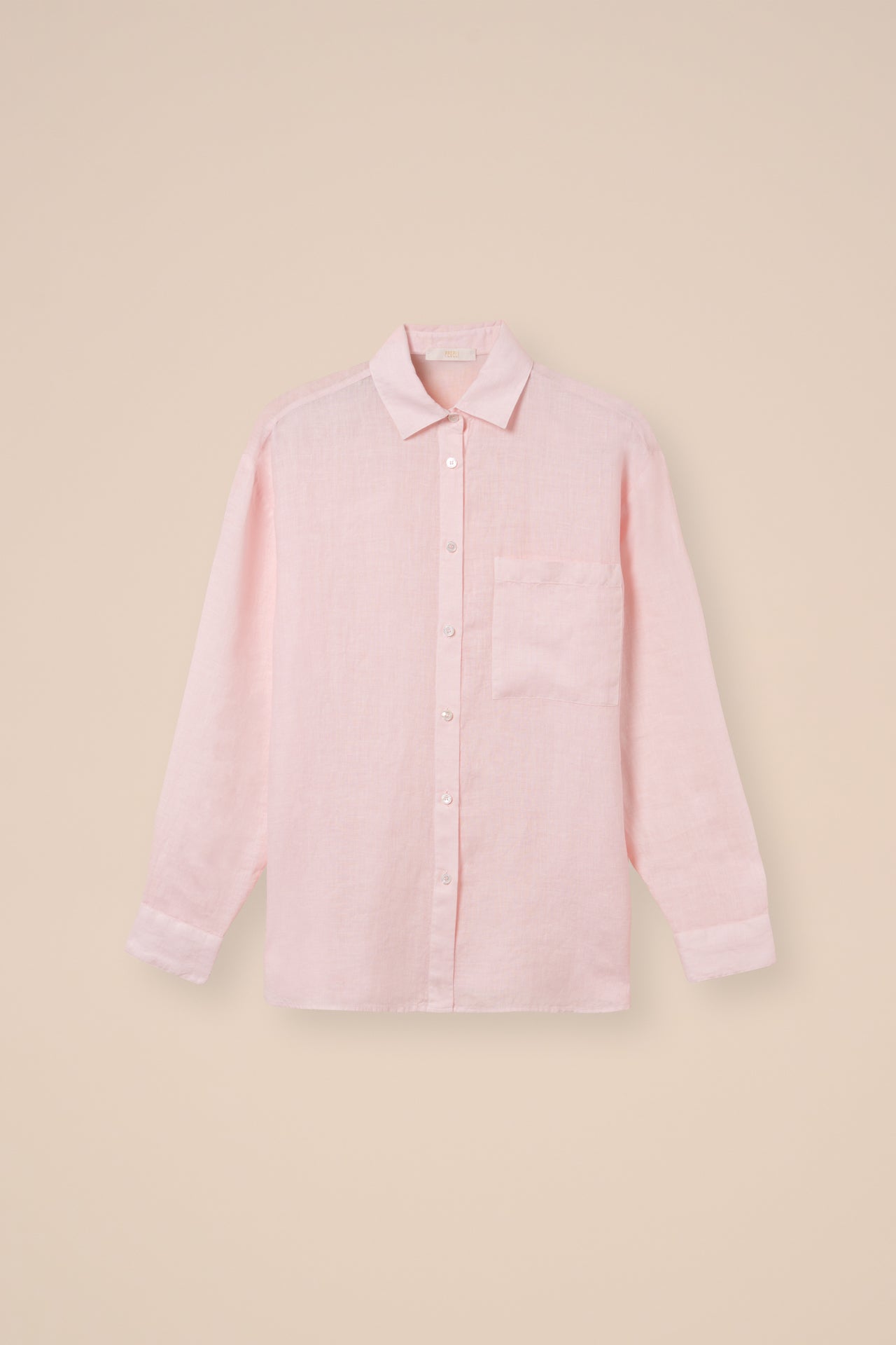 Palmaria Dyed Linen Long Sleeve Shirt