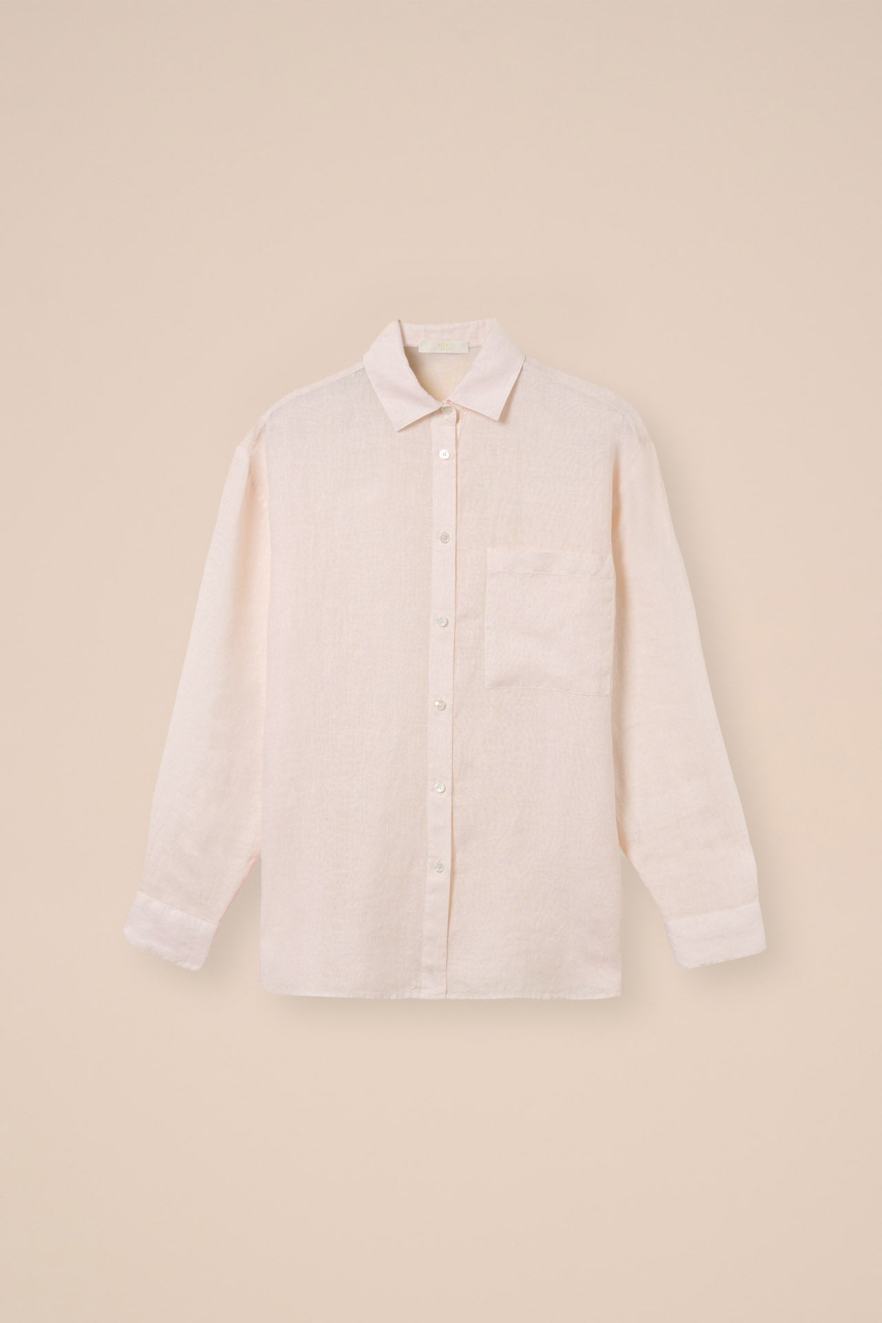 Palmaria Dyed Linen Long Sleeve Shirt