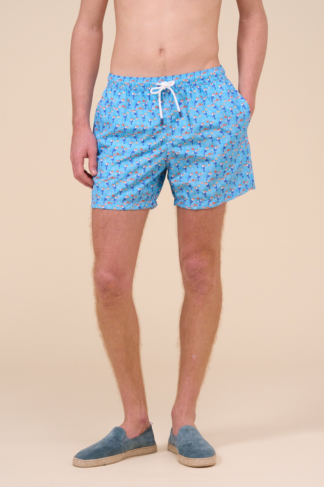 Madeira - The Sustainable Swim Trunk - Parrot Pattern