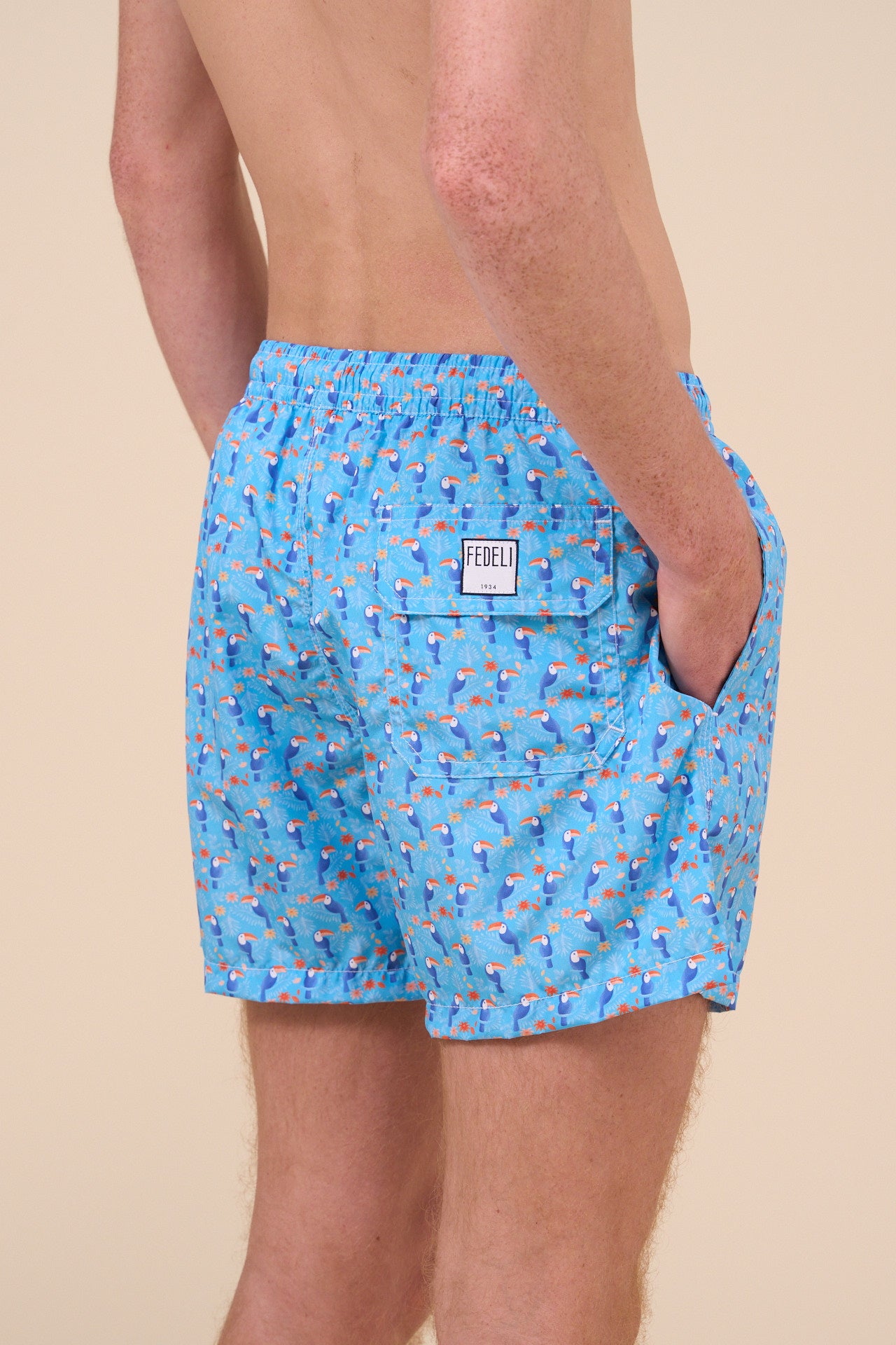 Madeira - The Sustainable Swim Trunk - Parrot Pattern