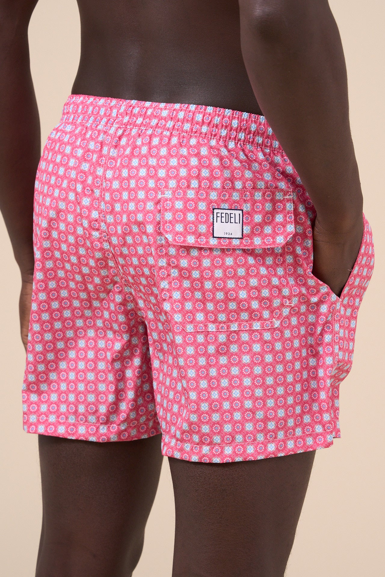 Madeira - The Sustainable Swim Trunk - Flowers and Geometric Shapes Pattern