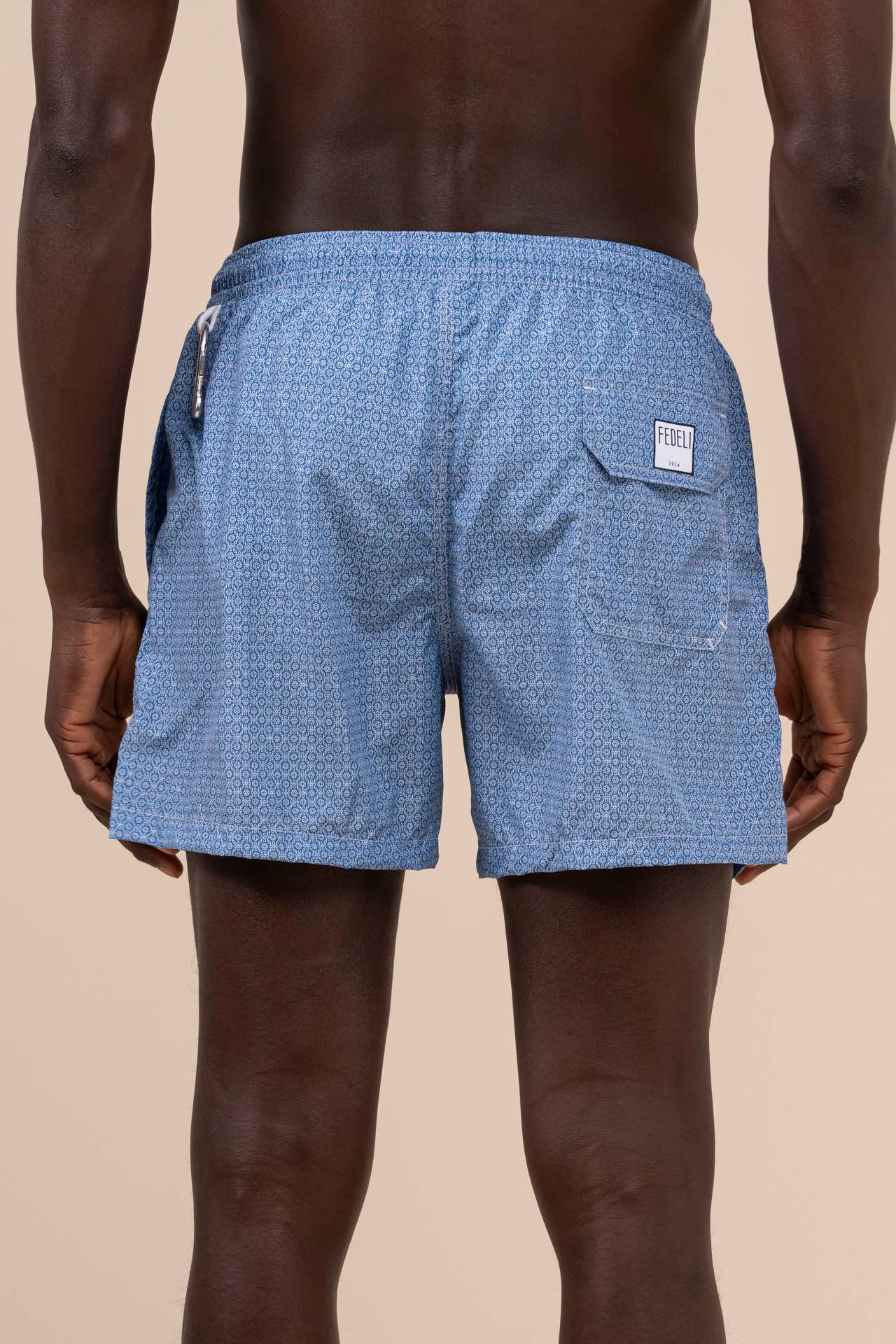 Madeira - The Sustainable Swim Trunk - Geometric Pattern