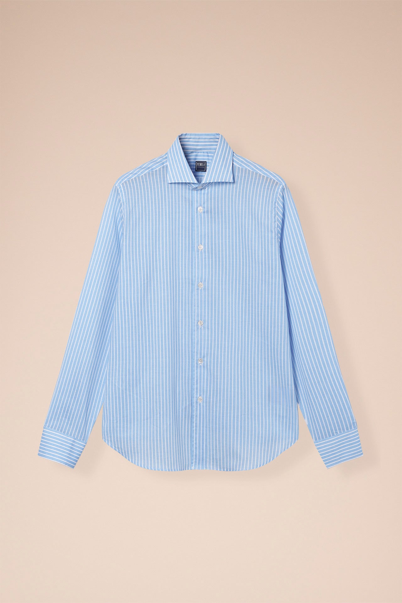 Sean Cotton Voile Long Sleeve Shirt - Striped Pattern