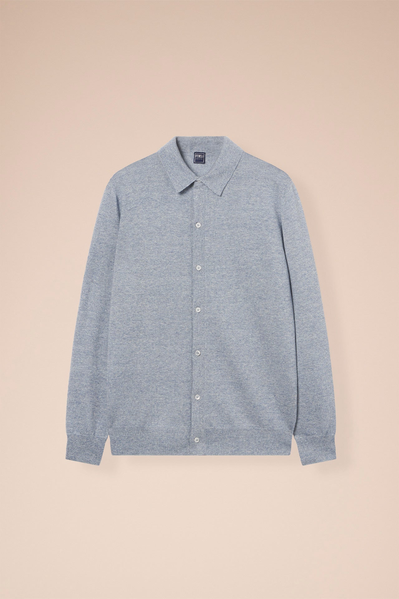 Cashmere and Linen Long Sleeve Shirt