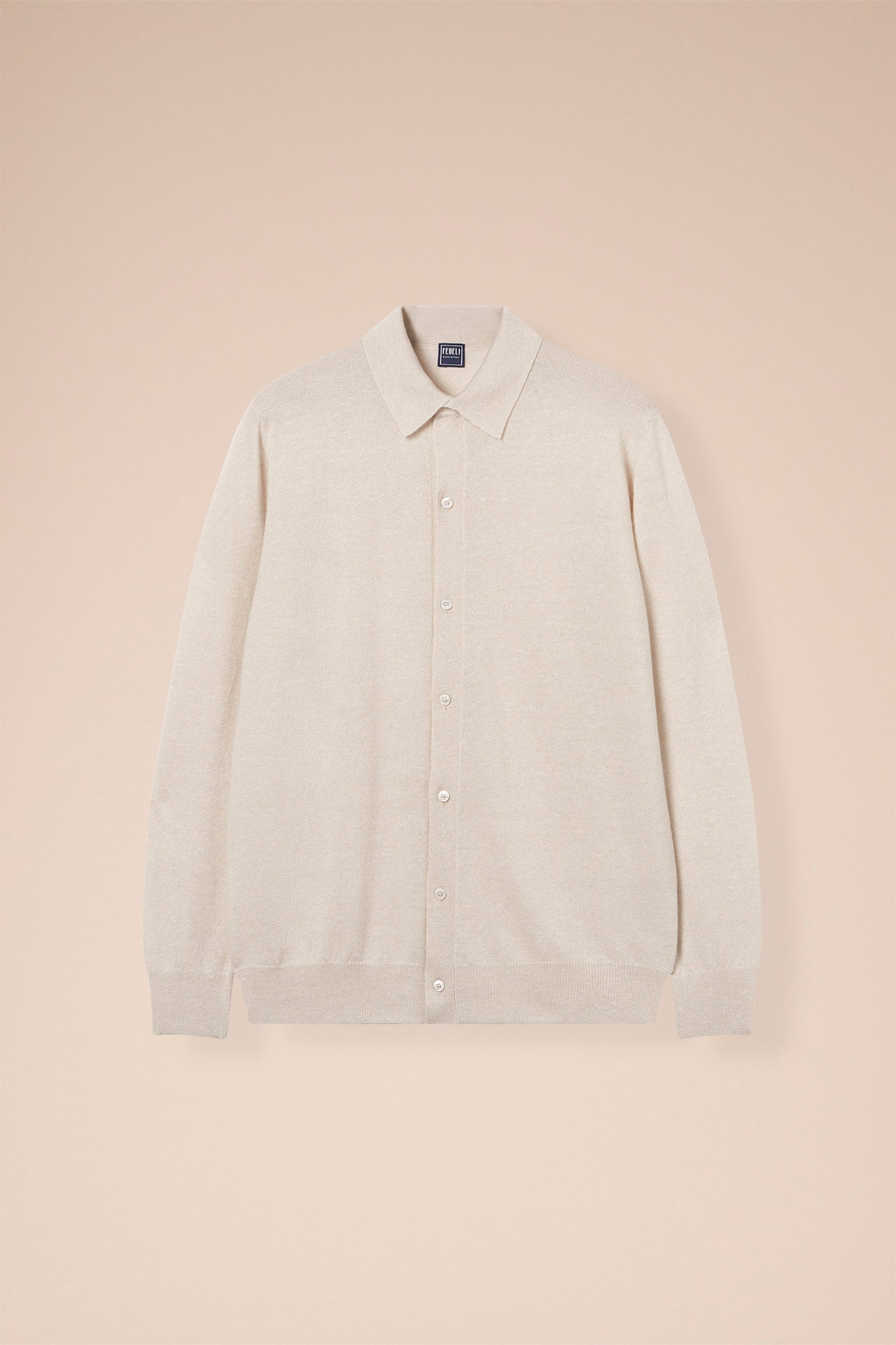 Cashmere and Linen Long Sleeve Shirt