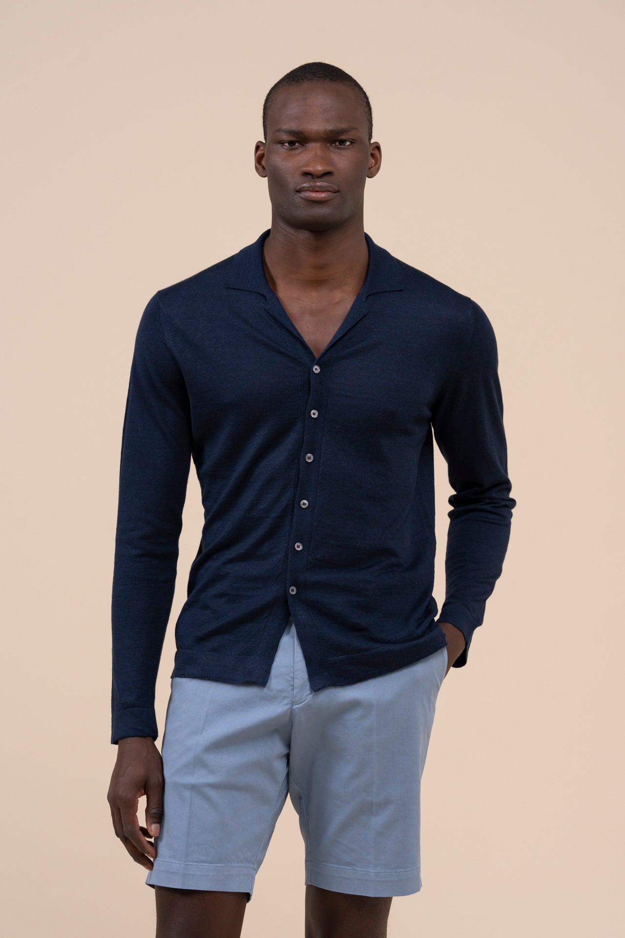 Manuel Dublino Linen Cashmere Silk Blend Shirt