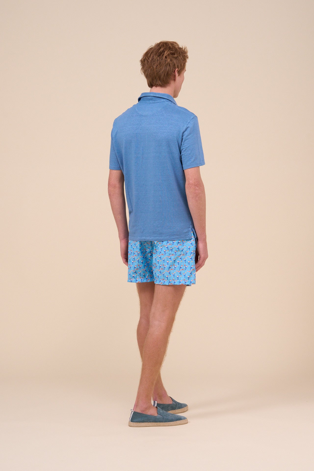 Zero Linen Flex Dusty Short Sleeve Polo