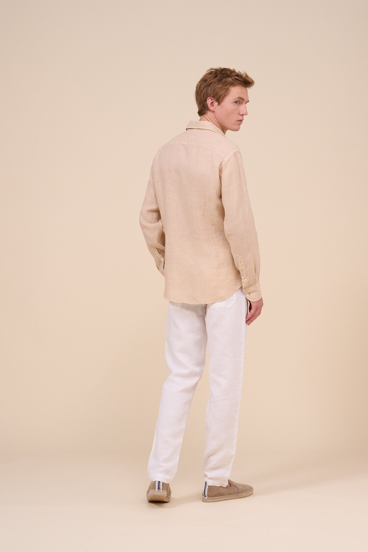 Nick Linen Dusty Long Sleeve Shirt