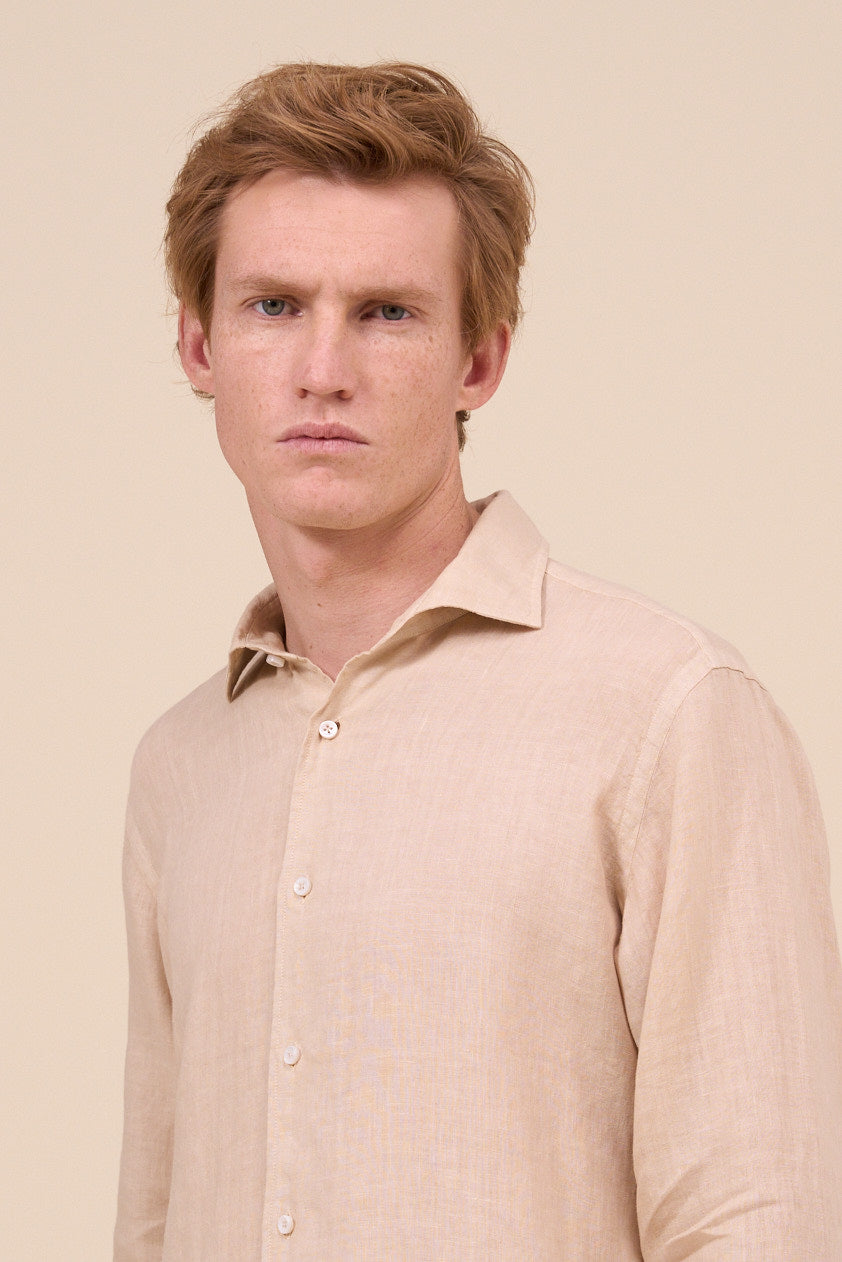 Nick Linen Dusty Long Sleeve Shirt