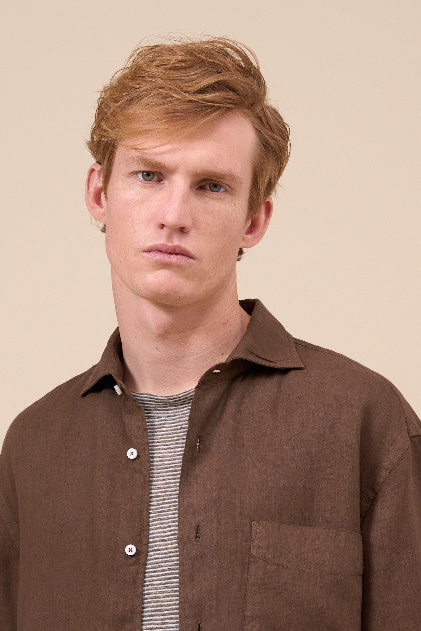 Phil Linen Dusty Long Sleeve Shirt