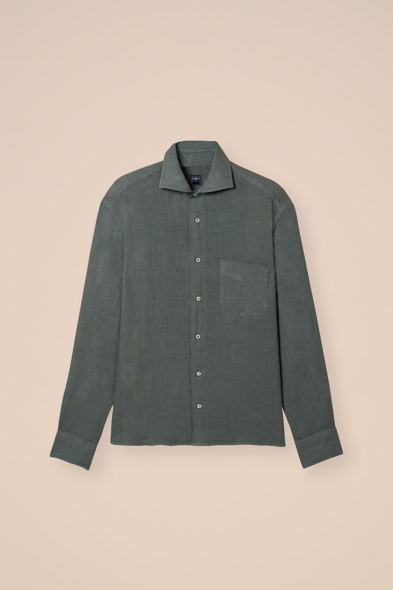 Phil Linen Dusty Long Sleeve Shirt