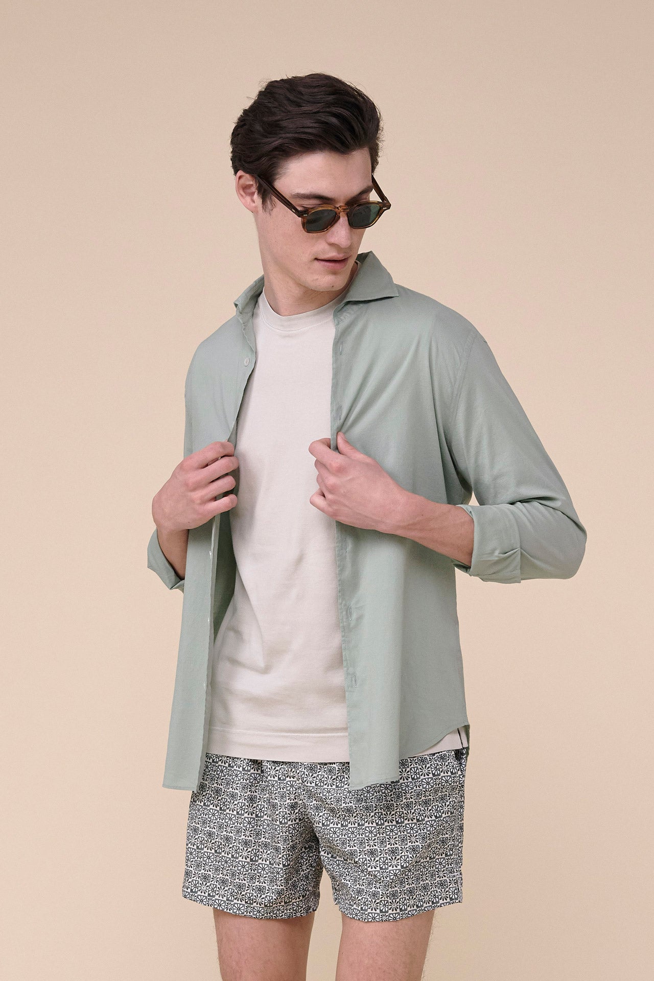 Sean Cotton Voile Long Sleeve Shirt