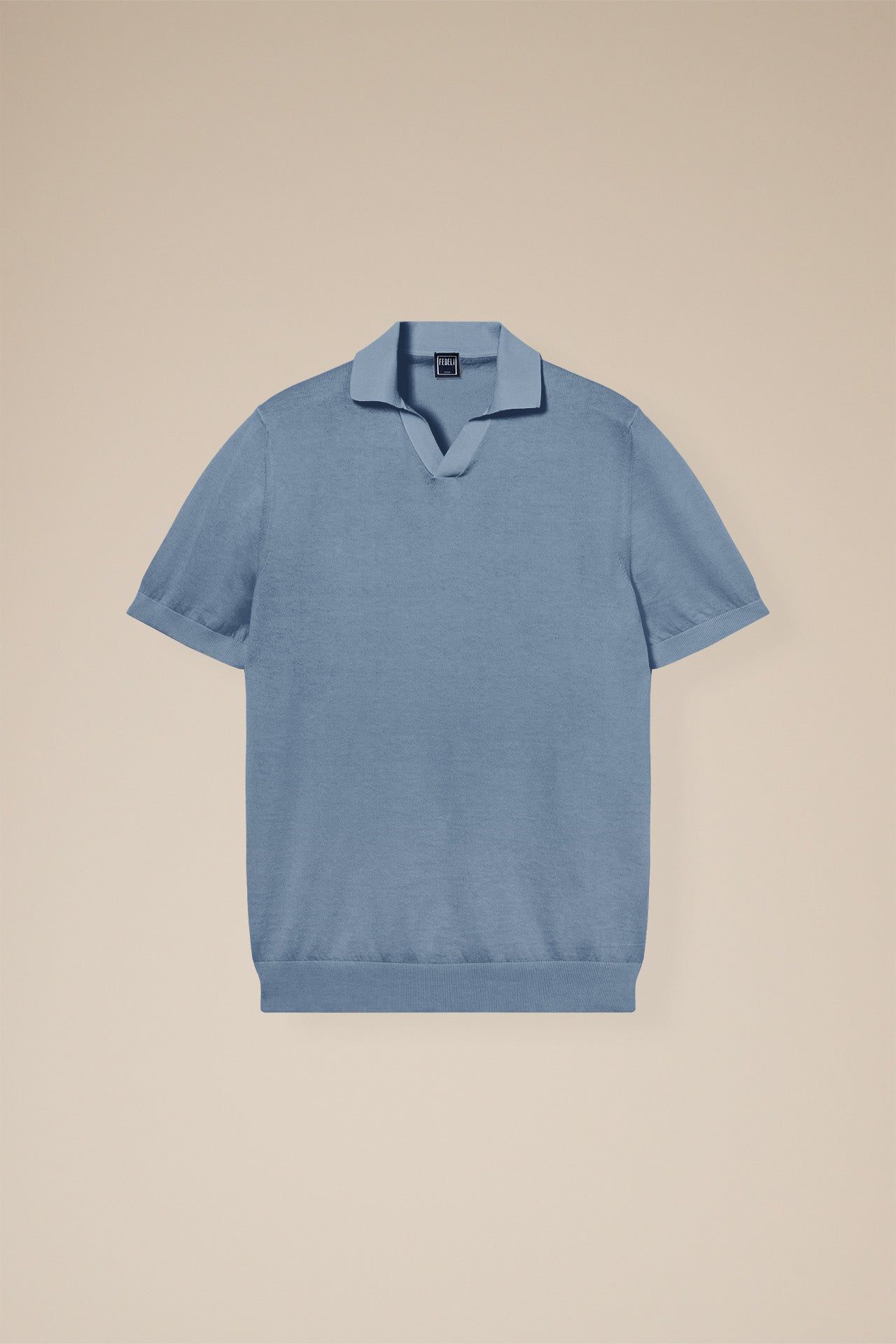 Fuji Organic Cotton Polo with Open Neck