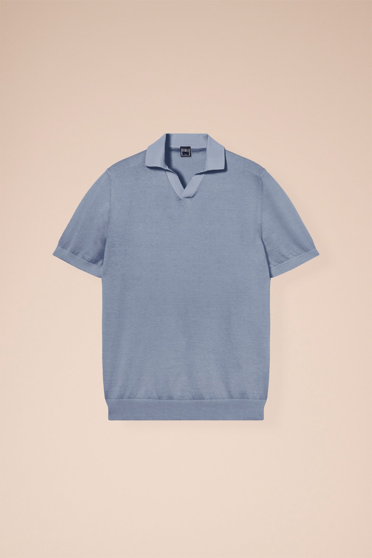 Fuji Organic Cotton Polo with Open Neck