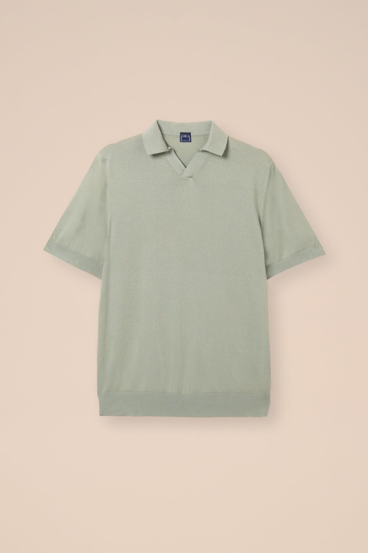 Fuji Organic Cotton Polo with Open Neck