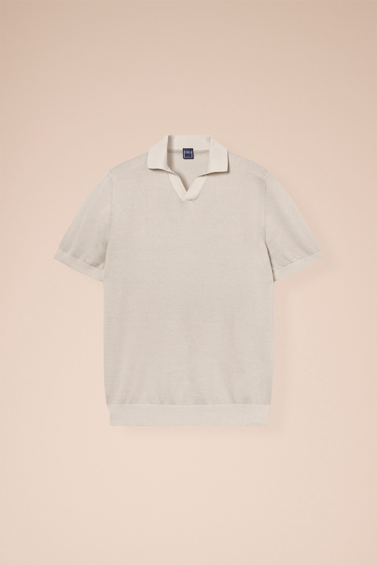 Fuji Organic Cotton Polo with Open Neck