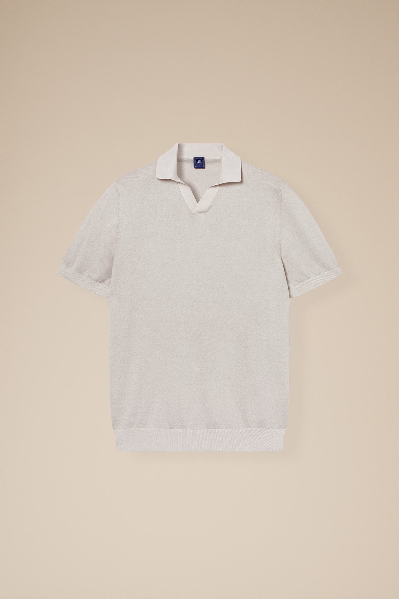 Fuji Organic Cotton Polo with Open Neck