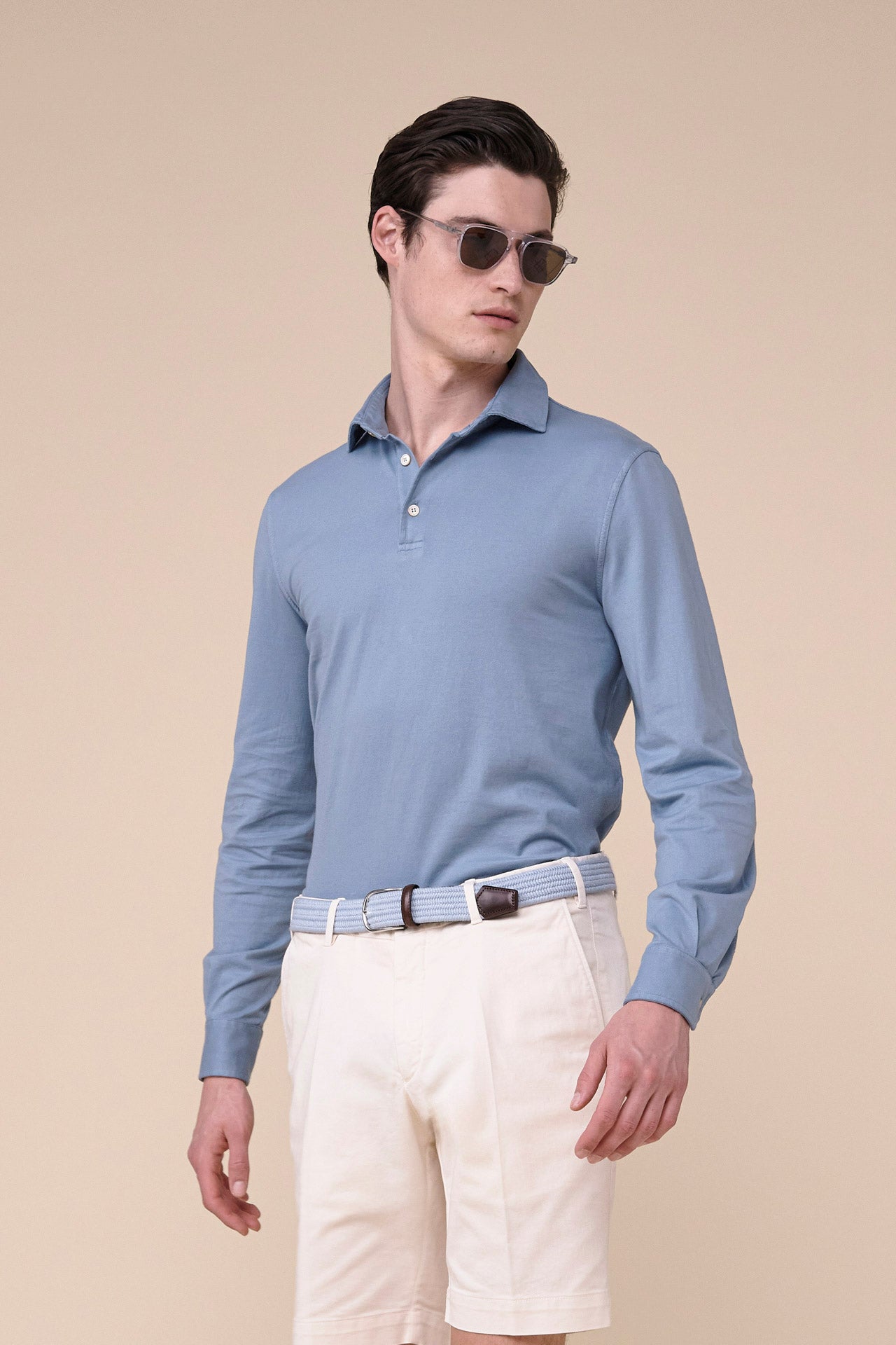 Zero Organic Cotton  Long Sleeve Polo