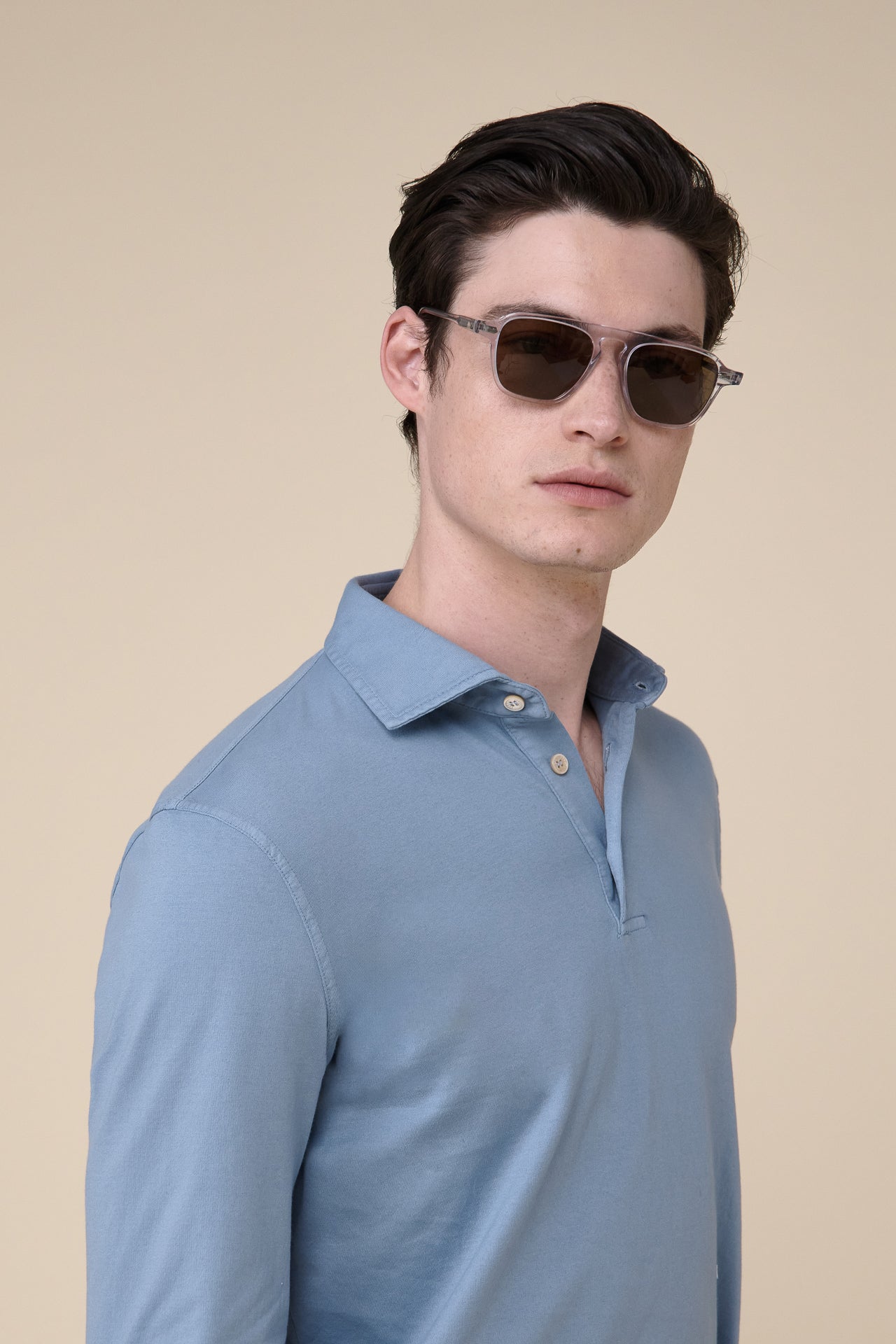 Zero Long Sleeve Organic Cotton Polo