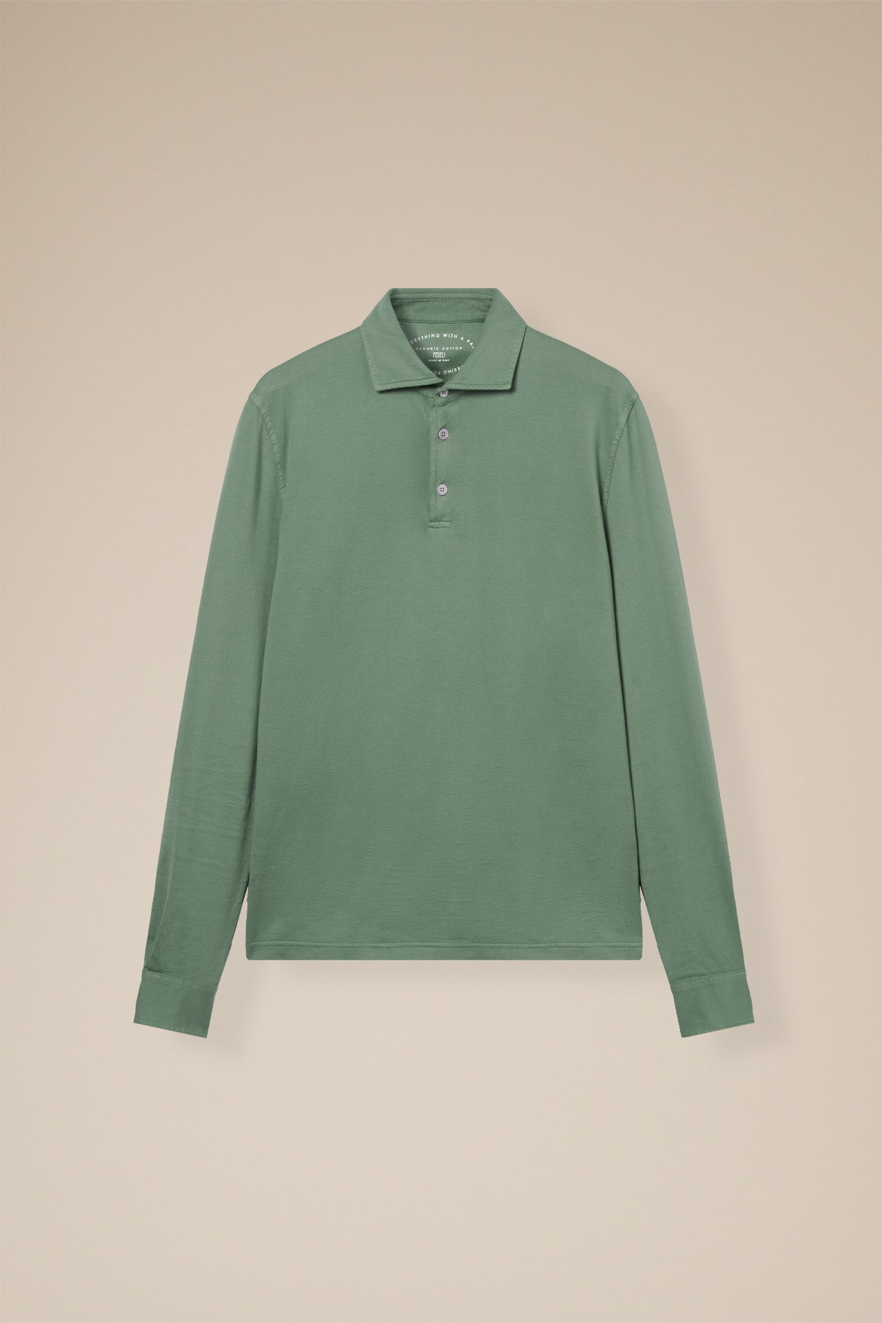 Zero Long Sleeve Organic Cotton Polo